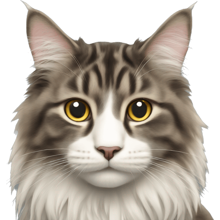 Norwegian forest cat emoji