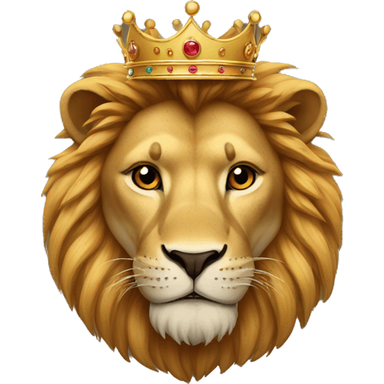 Lion with the crown emoji