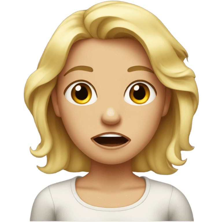 Singular Tantrum blonde girl emoji