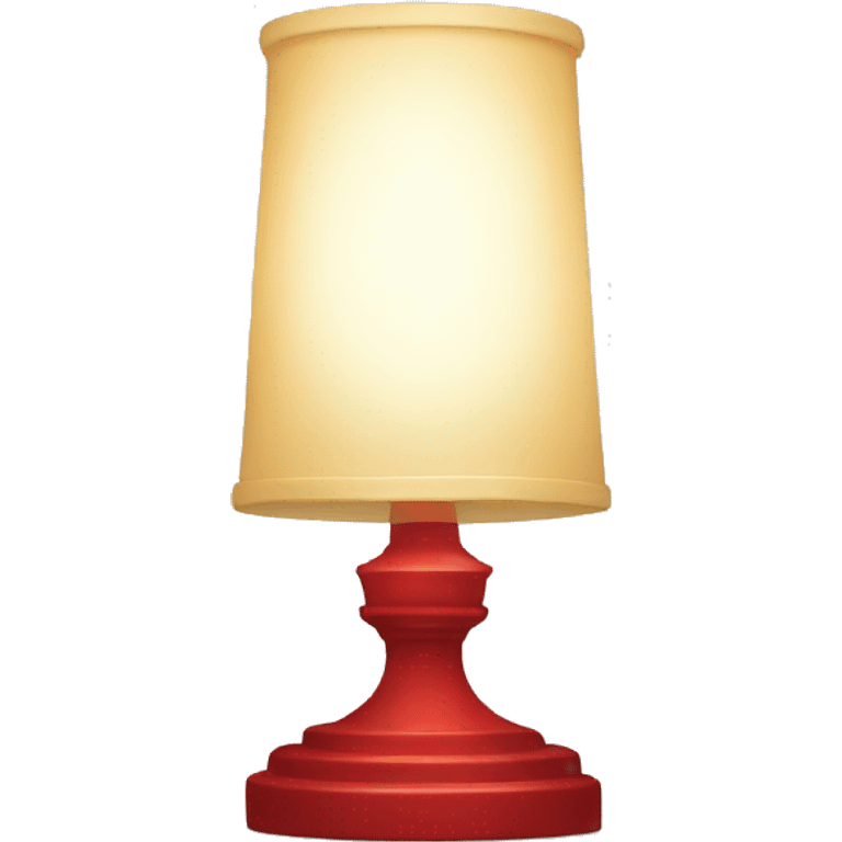 lamp lighting red emoji