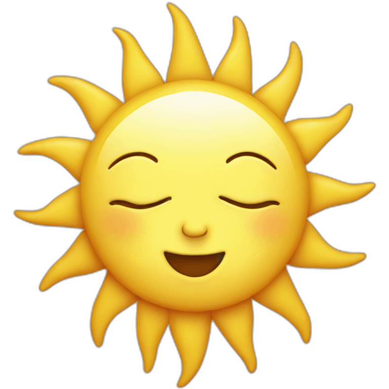 Sun with baby head emoji