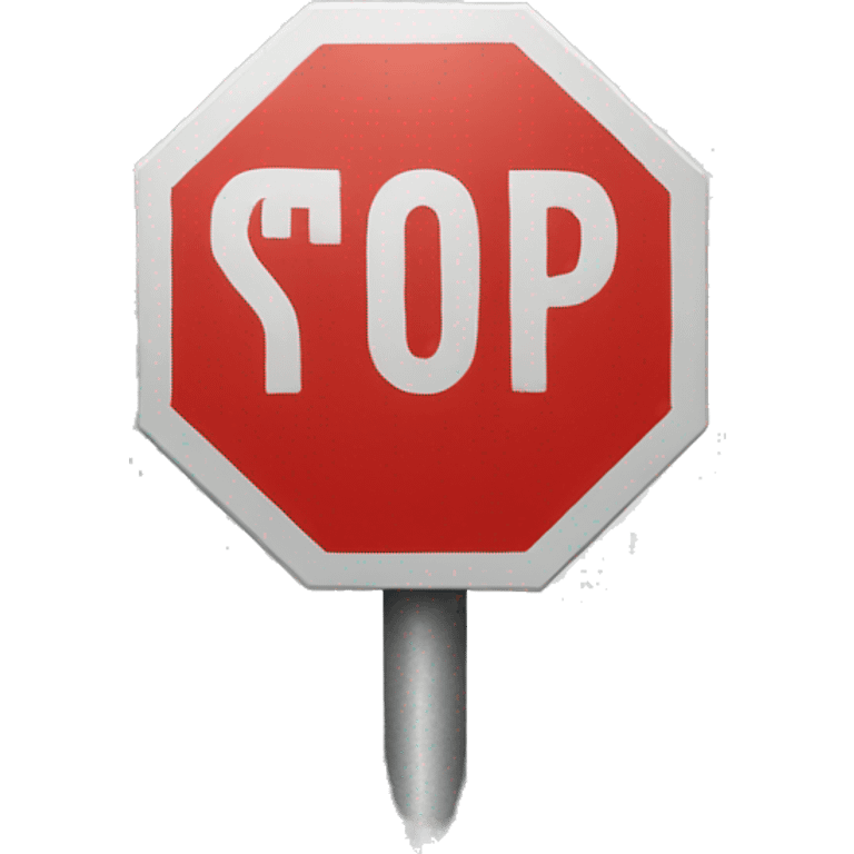 circular stop sign emoji