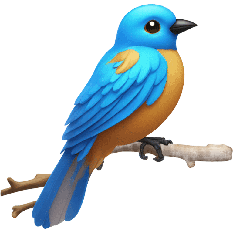 Blue bird emoji