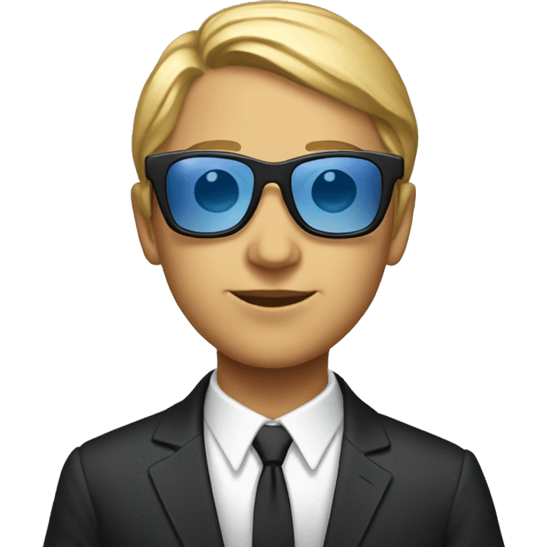 Saint mary with sunglases in suits emoji