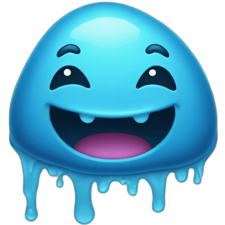 A blue slime emoji