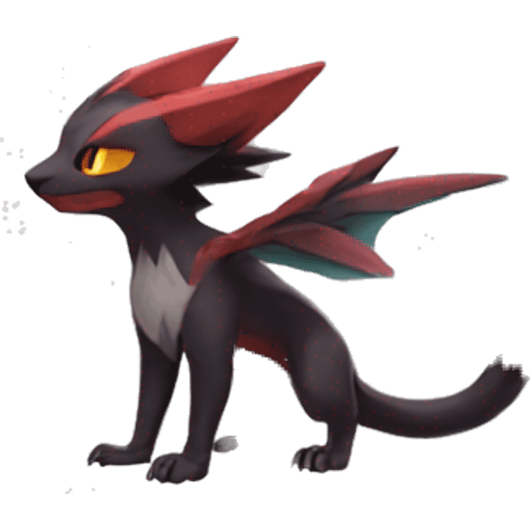 Noivern-Litten-Zoroark full body emoji