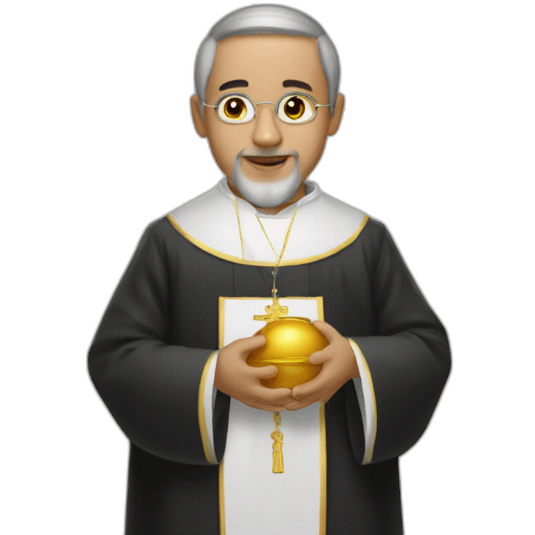 an orthodox priest is baptized emoji