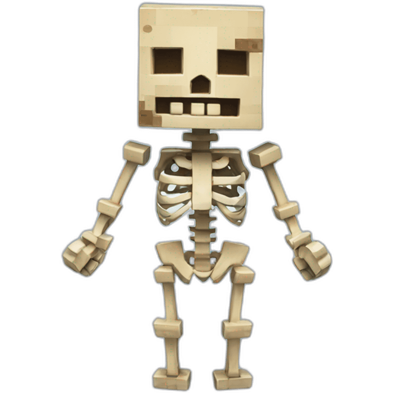 laughing minecraft skeleton emoji