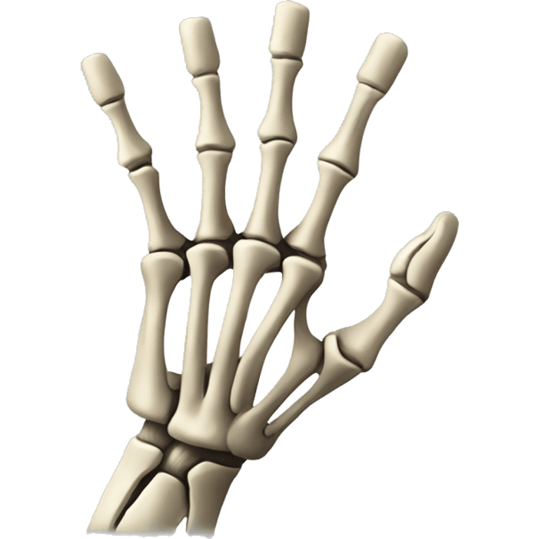 skeleton hand ios style emoji