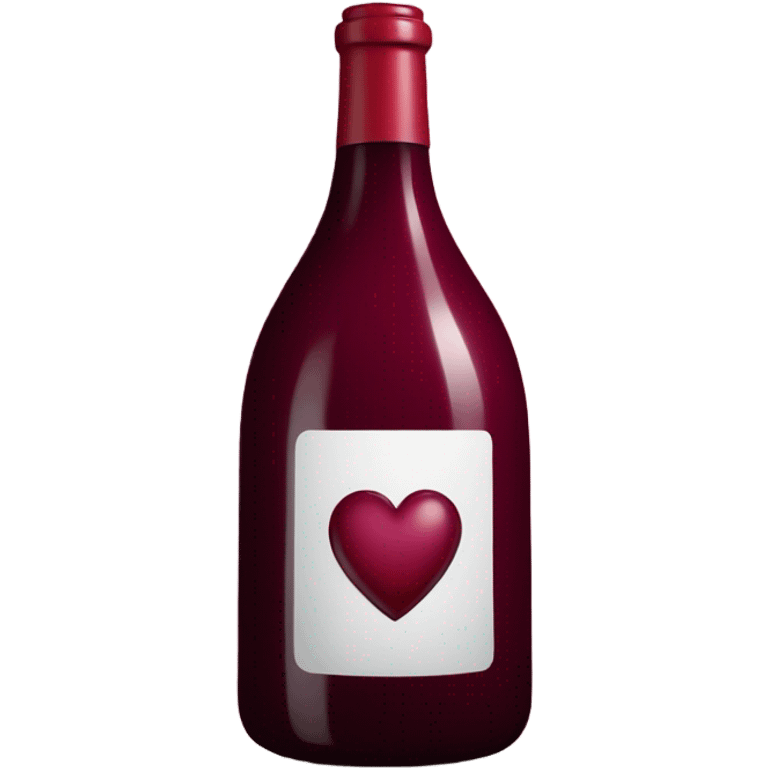 A bordeaux heart emoji