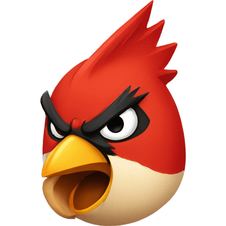 cardinal bird angry emoji