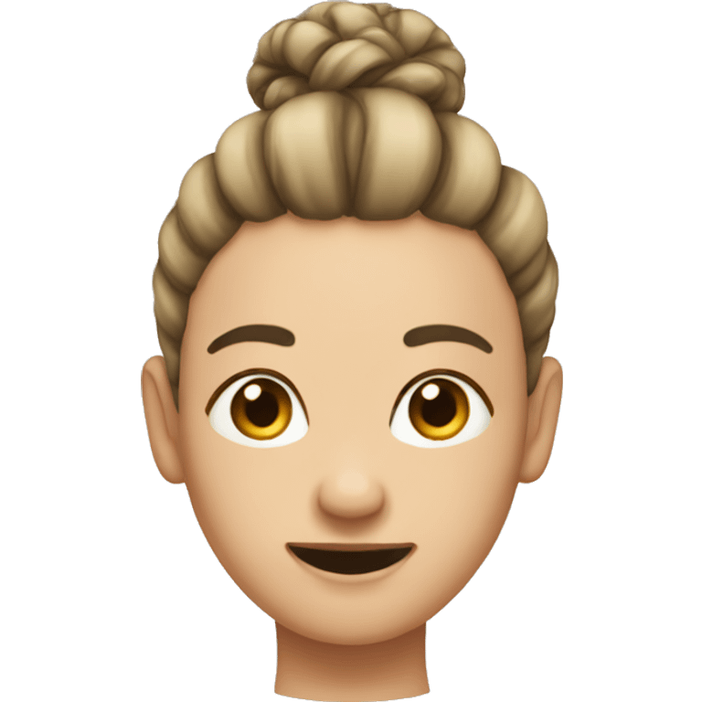 hair tied in a bun emoji