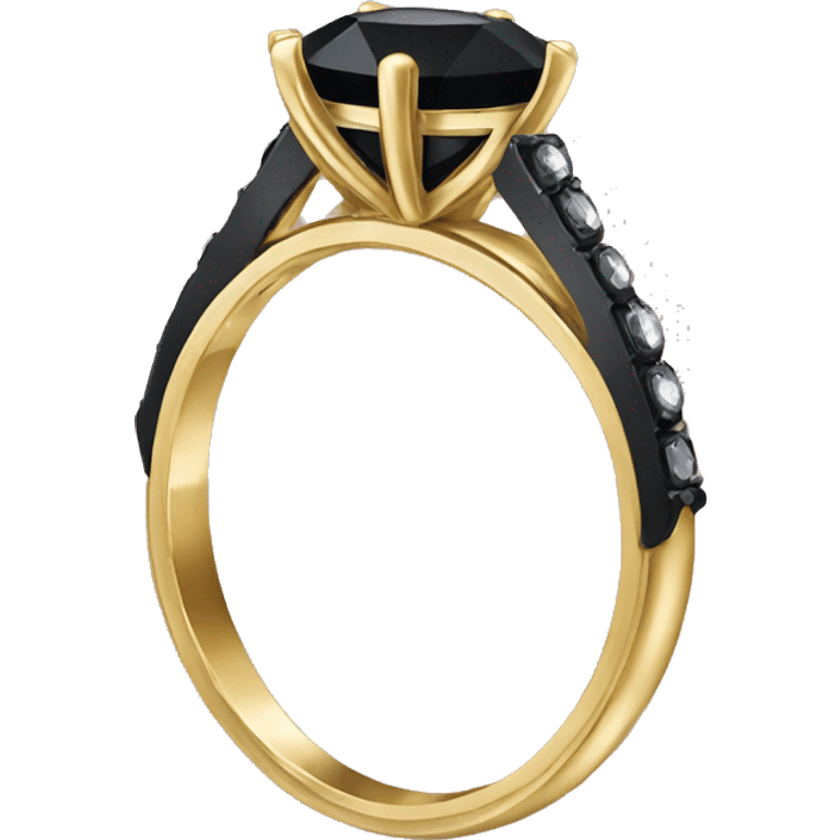 Black engagement ring emoji