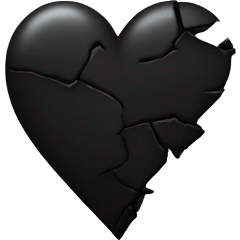 Black broken heart emoji