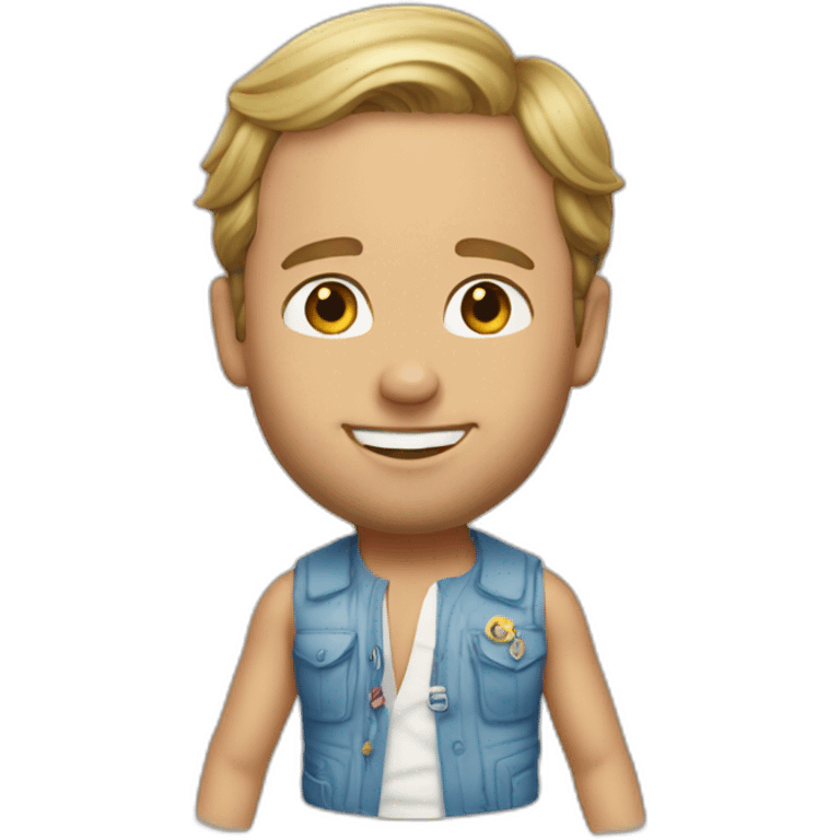 Prince William as beach bum emoji