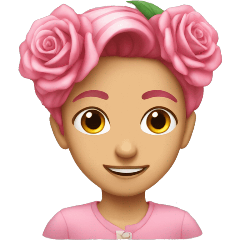 flor rosa emoji