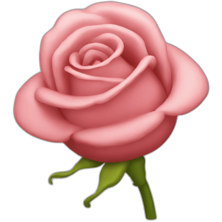 A blown out rosebud emoji