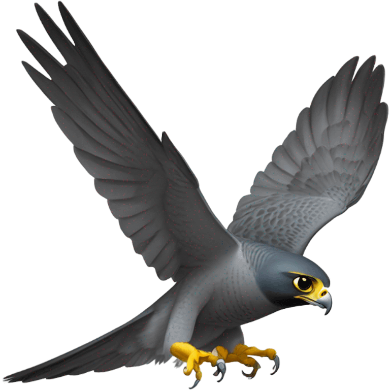 Peregrine falcon emoji