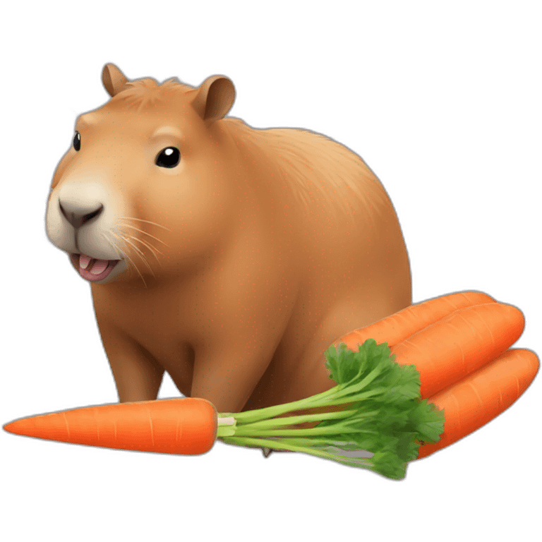 other on capybara eating carrots emoji