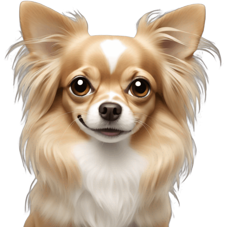 Long haired chihuahua  emoji