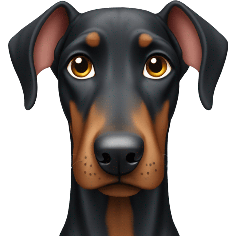 Cute Doberman emoji