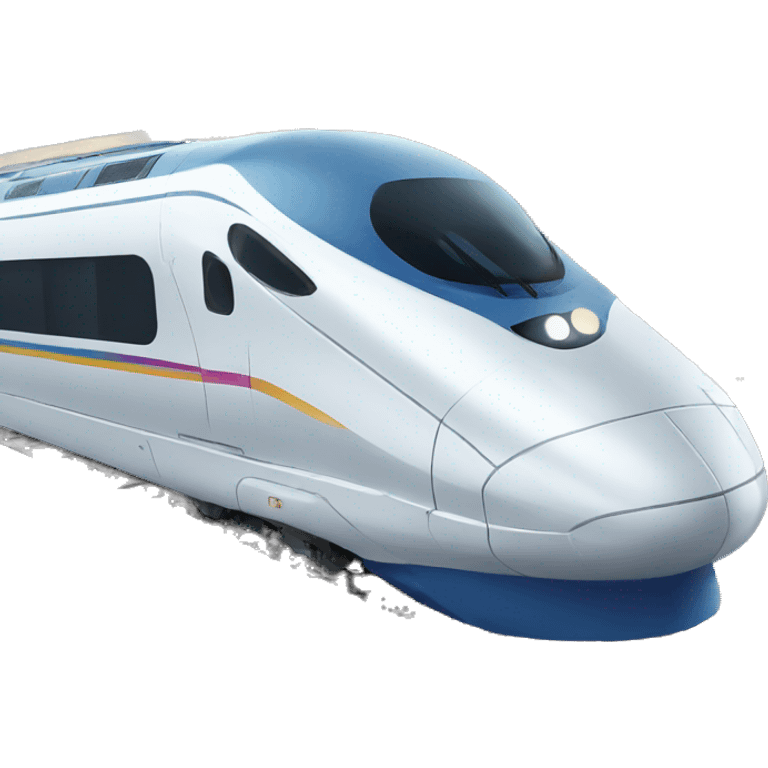 cute high speed train emoji