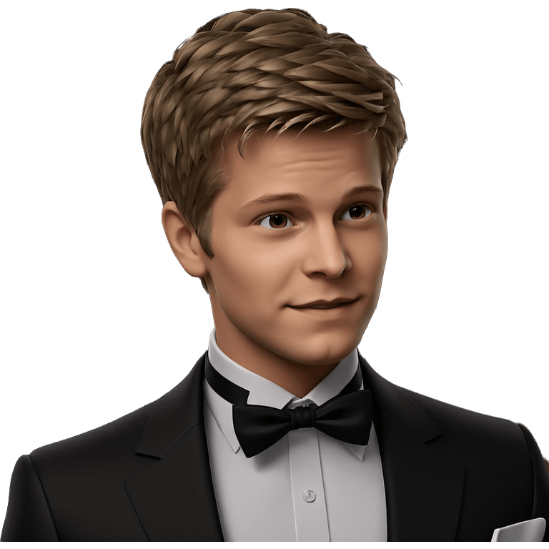 dapper boy in formal wear emoji