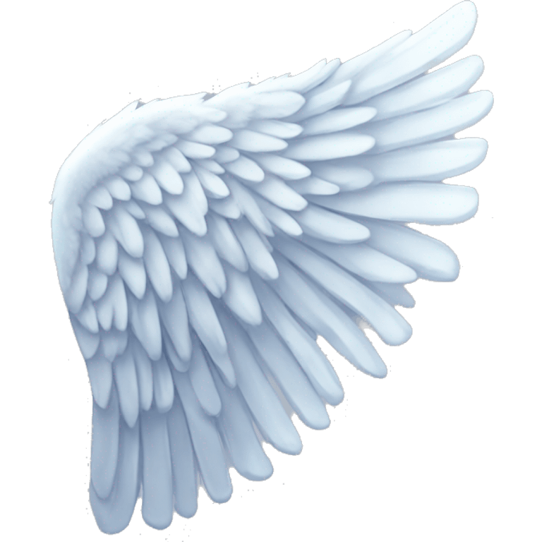 Iced angel wing just one wing emoji