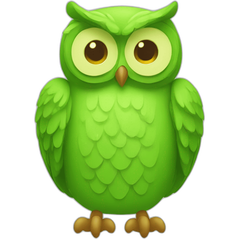 duo duolingo green owl emoji