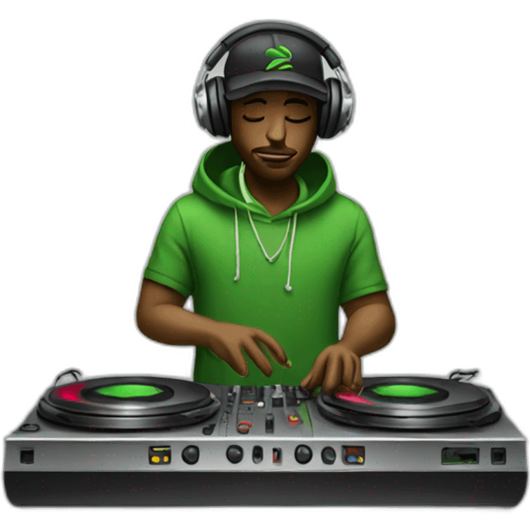 stoner djing emoji