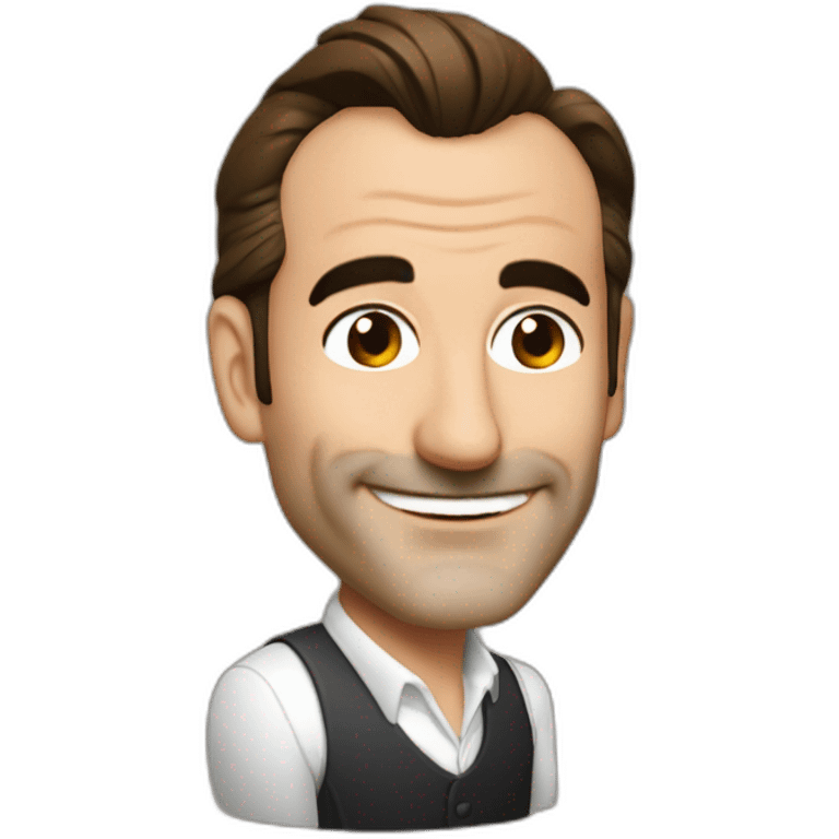 Jean dujardin bois un café emoji