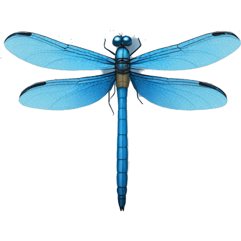 Blue dragonfly emoji