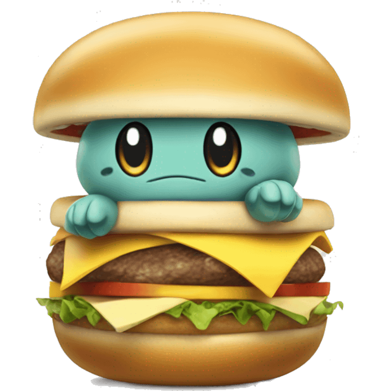 The Pokémon Numel with a hamburger on top of its head emoji