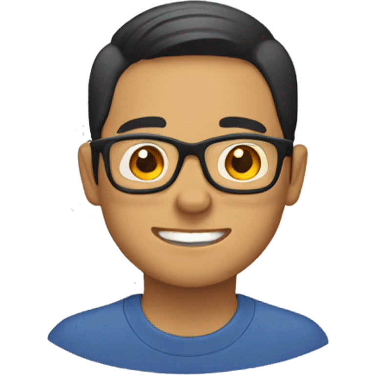 male filipino with eyeglasses  emoji