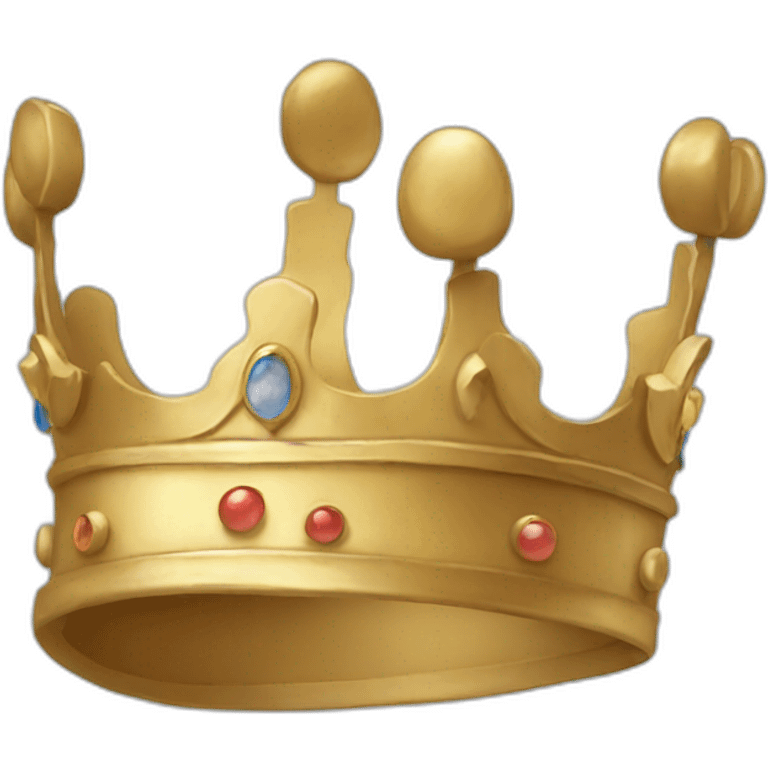 Flat crown emoji