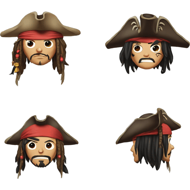 jack sparrow luffy emoji