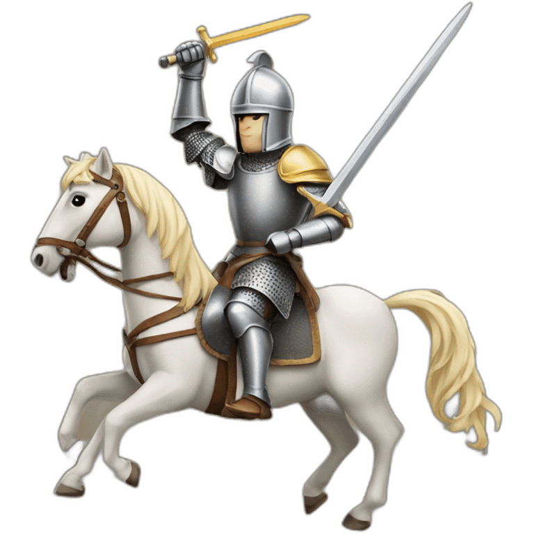 a knight on a horse emoji