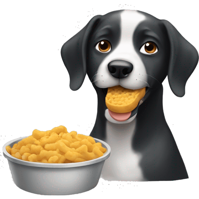 Dog eating food emoji