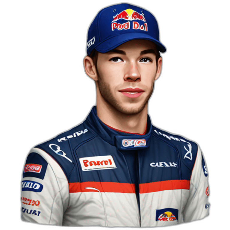 Hyper realistic pierre gasly emoji