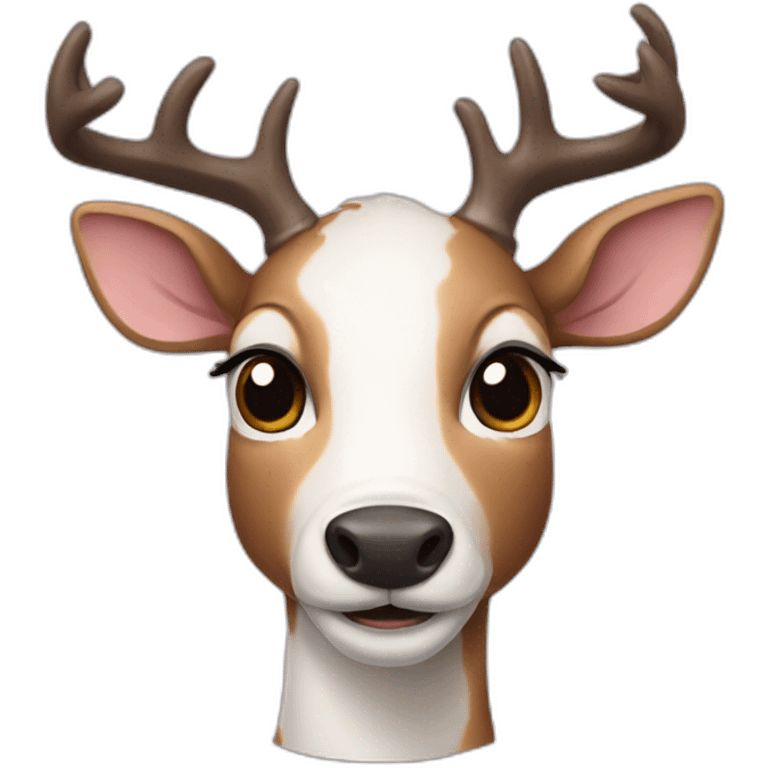 piebald deer emoji