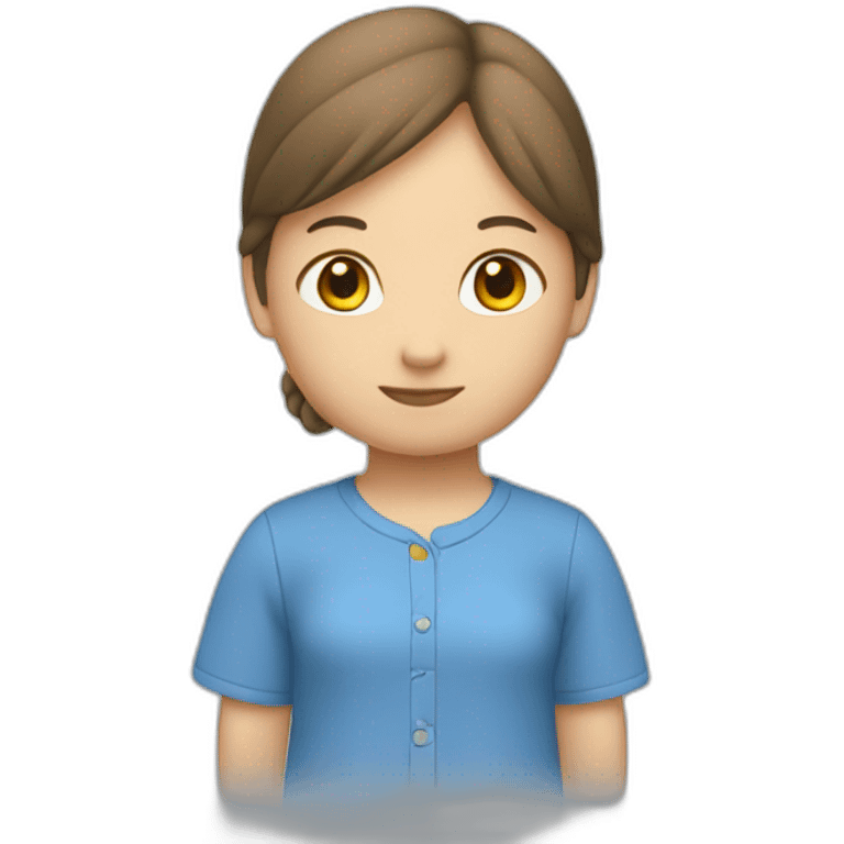 Miffy-female-blue-shirt emoji