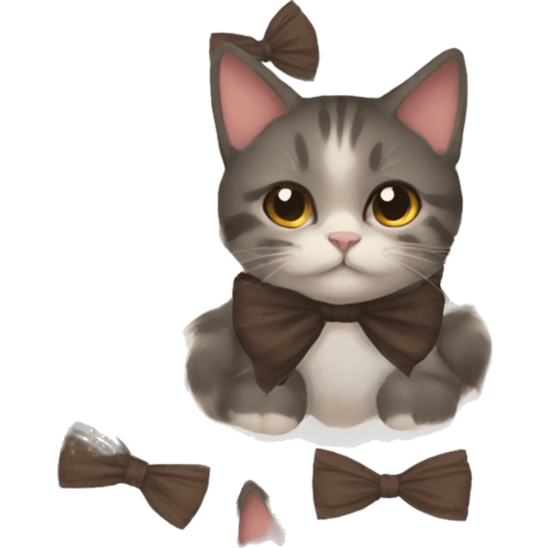 Bow on cat  emoji