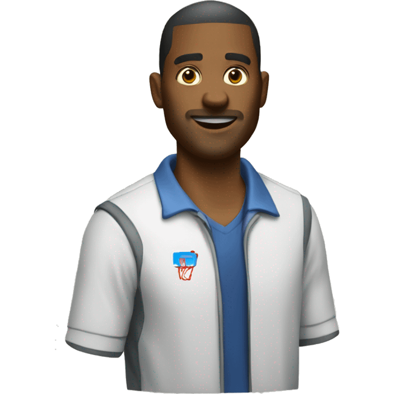 a software developer, basketball coach emoji