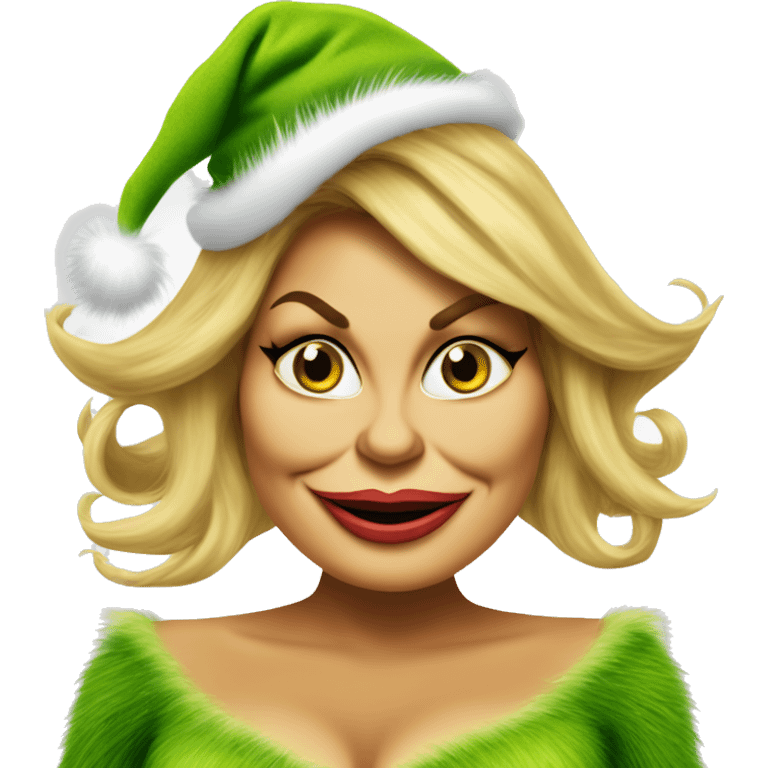 Jennifer coolidge as grinch emoji