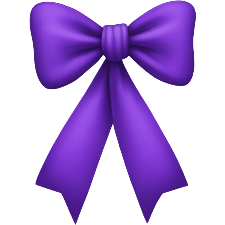 purple bow  emoji