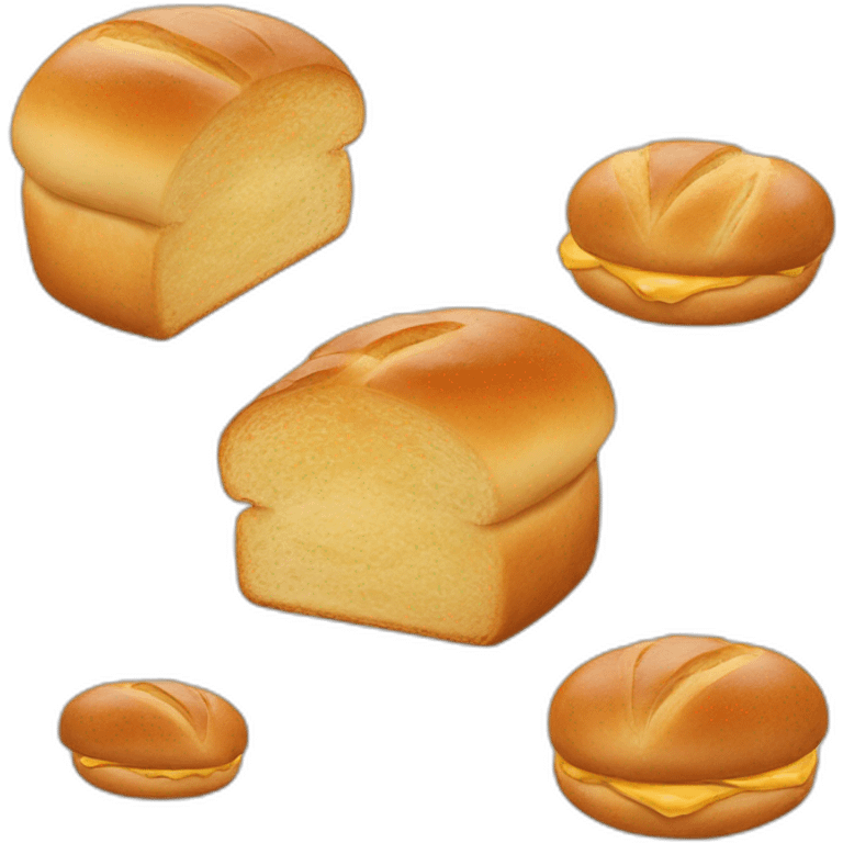 Bäcker backt Brötchen  emoji