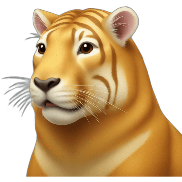 golden tiger Capybara emoji