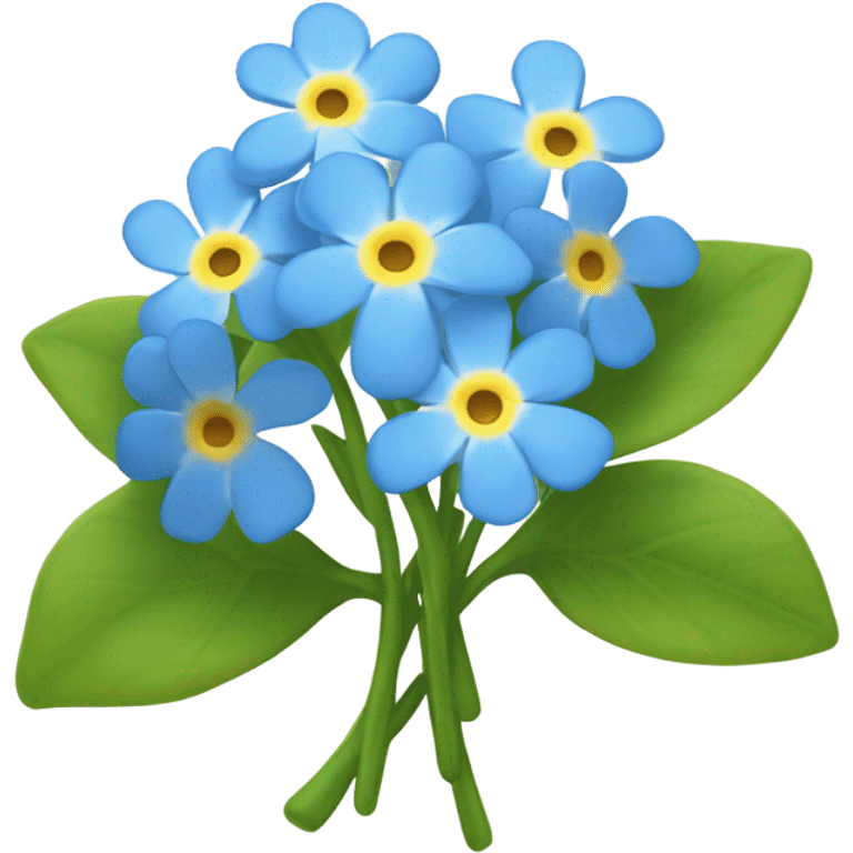 Forget me not emoji