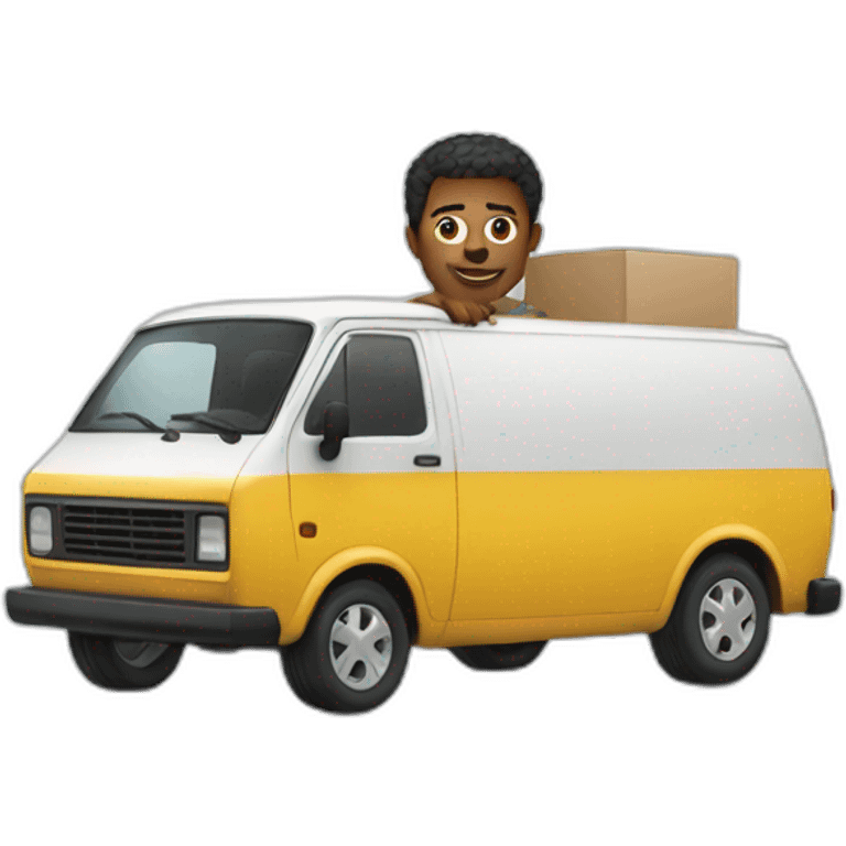 a man in a van emoji