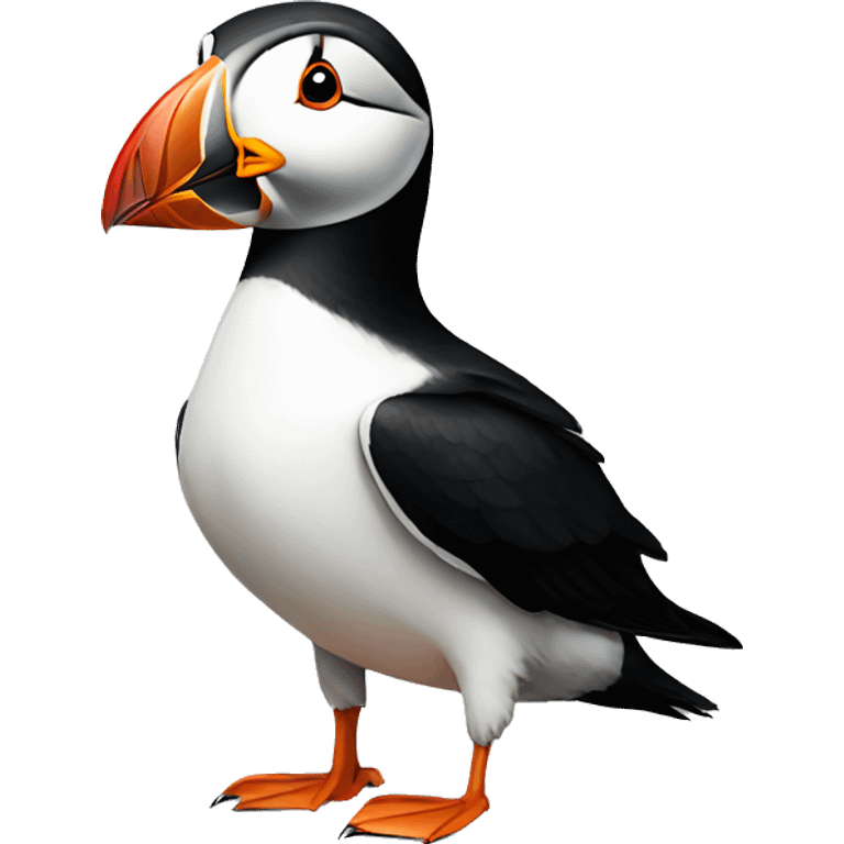 Puffin with cigarette emoji